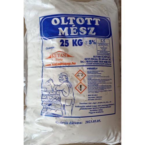 Csomagolt oltott mész  (25kg-os zsák)