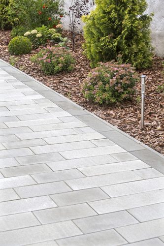 LEIER FORUM térkő 40*20*8cm középszürke