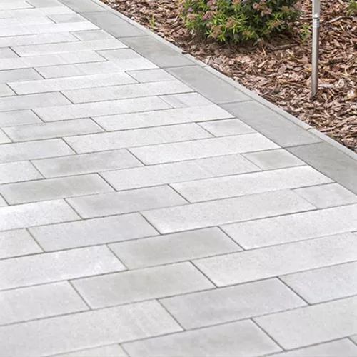 LEIER FORUM térkő 40*20*8cm ezüstszürke