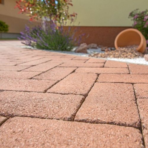 LEIER PATIO térkő és falazóelem 25*12,4*5cm Téglavörös antik