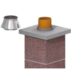 Leier TK 18 torkolati kúp LSK/LK kéményhez