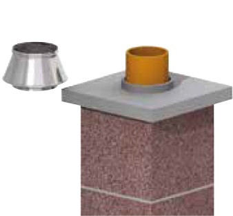 Leier TK 18 torkolati kúp LSK/LK kéményhez