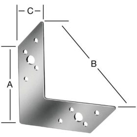 Vorman sarokerősítő vas 156*110*32