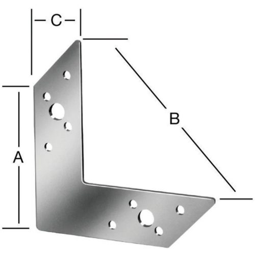 Vorman sarokerősítő vas 156*110*32