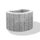 VIASTEIN Lunetto 30x25x20 cm szürke (mini növény edény)