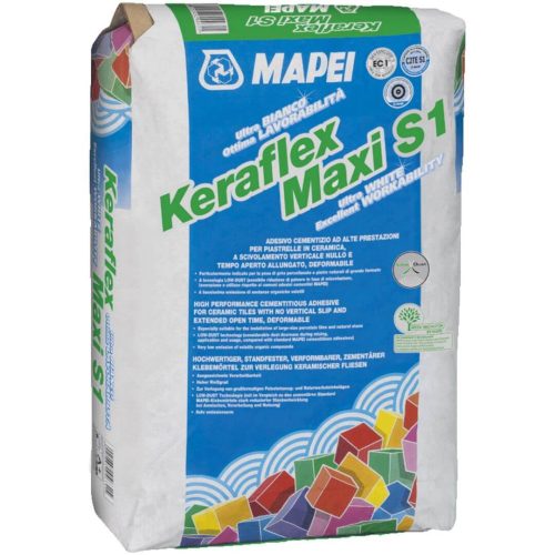 Mapei Keraflex Maxi S1 fehér flex ragasztó 23kg