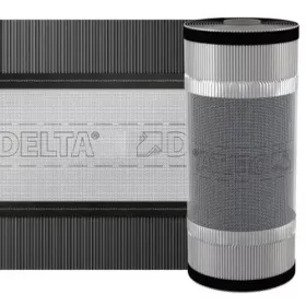   Delta-Vent Roll gerinc szellőző elem FEKETE 310mm*5m/tek. DÖRKEN