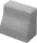 ABETON K-szegély  25*15*25cm - szürke