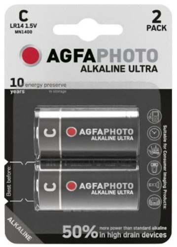 AGFAPHOTO Alkáli Baby elem C  (2db/bliszter)