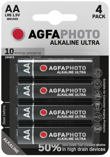 AGFAPHOTO Ultra alkáli ceruzaelem AA  (4db/bliszter)