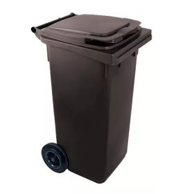 Háztartási kuka 120 l kerekes - antracitszürke