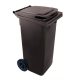 Háztartási kuka 120 l kerekes - antracitszürke