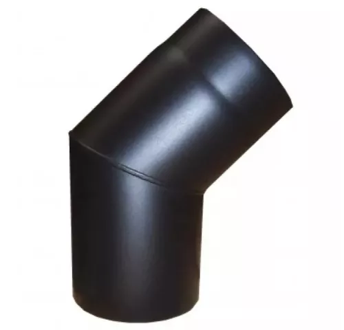 Vastag falú könyök 130/45mm fekete