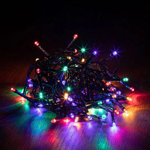 DEKORTREND kültéri LED fényfüzér, 1000db színes LED-del
