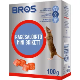 BROS B054 rágcsálóirtó paraffinos blokk  100g  29ppm