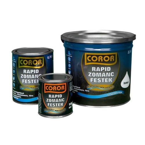 COROR Rapid Zománcfesték   ezüst RAL9006   0,75 l