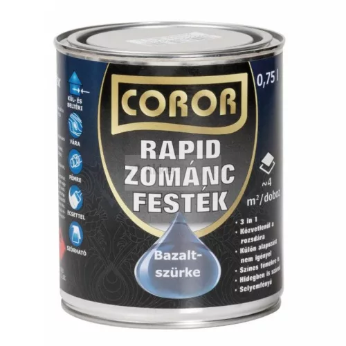 COROR Rapid Zománcfesték   bazaltszürke   0,75 l