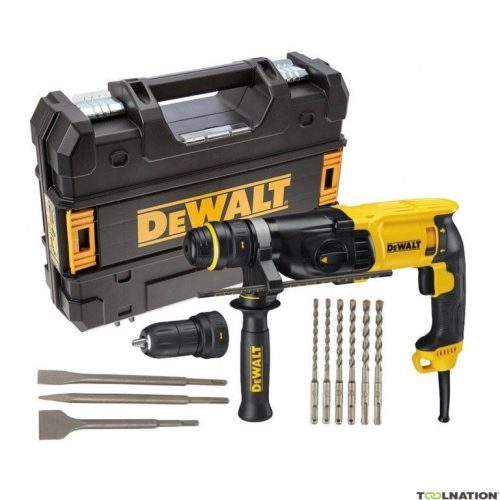 DeWALT SDS-Plus fúró-vésőkalapács tartozékkal   D25134KP-QS