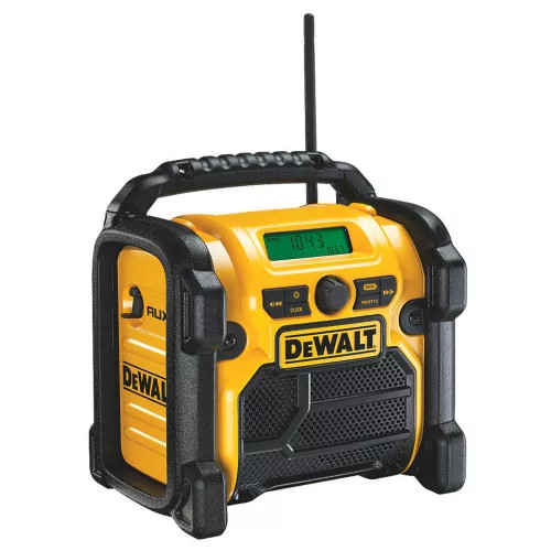 DeWALT 12–18V FM/AM Digital XR rádió, hálózati/akkumulátoros, akku és töltő nélkül   DCR020-QW