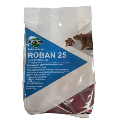 PETGAR Roban 25 rágcsálóirtó pép  150g