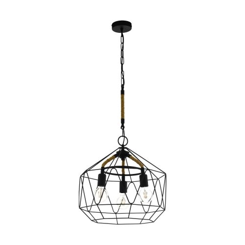 Függeszték E27 1*60W  fekete  Cottingham