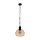 Függeszték E27 1*40W  fekete/amber  Marysville
