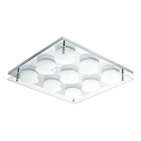 LED mennyezeti 9x5W 3000K 3870 Lm króm Abiola