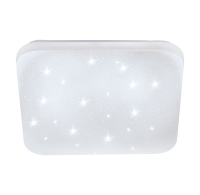 Frania S led mennyezeti lámpa 17,3 W 33x33cm fehér/kristály