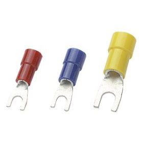 ELEMATIC Szigetelt villás saru D5,3mm - piros