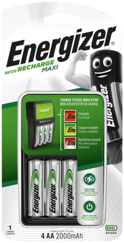ENERGIZER Akkutöltő Quattro Maxi + 4db 2000mAh AA elem