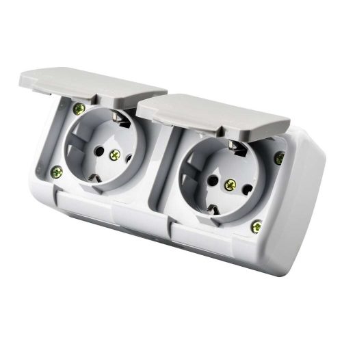 ENTAC Stephan felületre szerelhető fali aljzat földelt 2x IP54