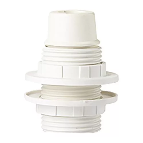 EUROLAMP csillár foglalat, műanyag  E14  220-240V - fehér