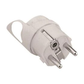 EUROLAMP földelt dugvilla egyenes - fehér