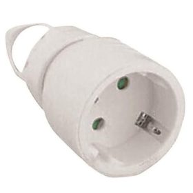 EUROLAMP földelt lengő aljzat - fehér