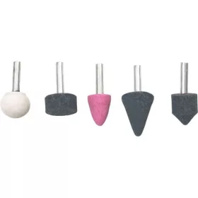   EXTOL Craft Köszörűkő készlet fúrógéphez, 6mm tengely, 5 darabos