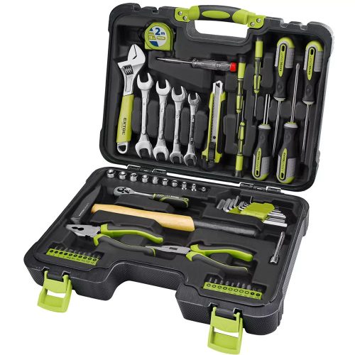 EXTOL Craft szerszámkészlet műanyag kofferben  1/4"  CrV  59db