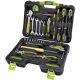EXTOL Craft szerszámkészlet műanyag kofferben  1/4"  CrV  59db