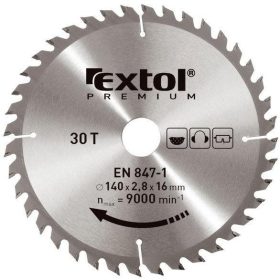   EXTOL Premium Körfűrészlap, keményfémlapkás, 210*25,4mm  T48  3,2mm lapkaszélesség