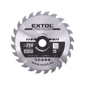   EXTOL Premium Körfűrészlap, keményfémlapkás, 250*30mm  T24  3,2mm lapkaszélesség