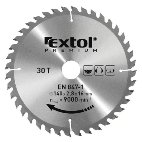 EXTOL Premium Körfűrészlap, keményfémlapkás, 300*30mm  T40  3,2mm lapkaszélesség