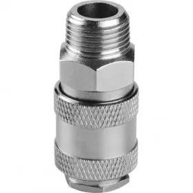   EXTOL Premium Gyorscsatlakozó-hüvely, KM, 3/8", nikkelezett réz, bliszteren