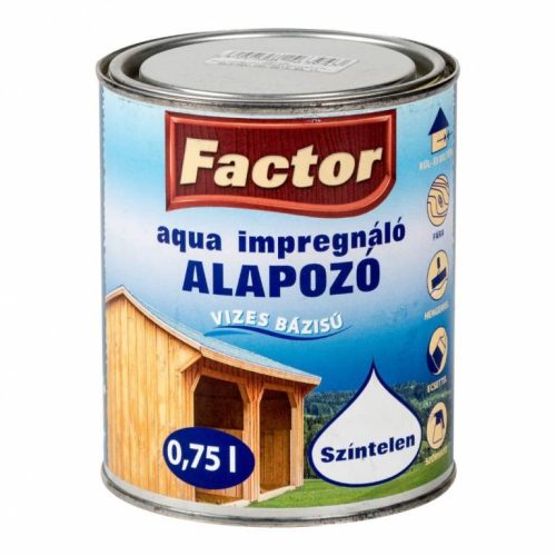 FACTOR Aqua Impregnáló alapozó színtelen     0,75 l