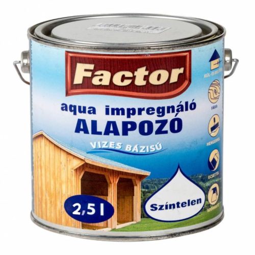 FACTOR Aqua Impregnáló alapozó színtelen     2,5 l
