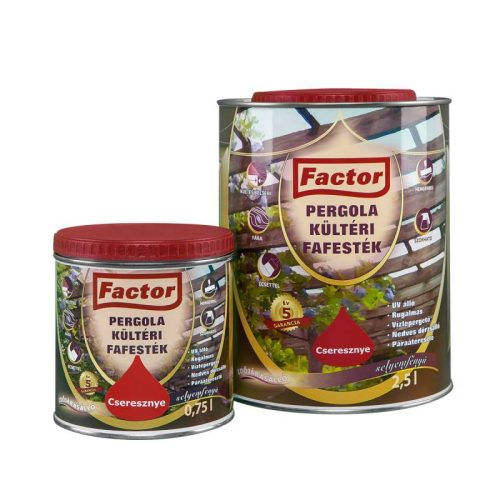 FACTOR Pergola kültéri fafesték  ezüstnyír  2,5 l