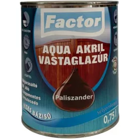 FACTOR Aqua Akril vastaglazúr - paliszander  XTR  0,75 l