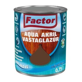 FACTOR Aqua Akril vastaglazúr - teak  XTR  0,75 l