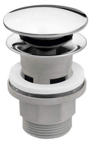 FERRO Click-Clack műanyag lefolyószelep túlfolyós mosdóhoz RM dugóval