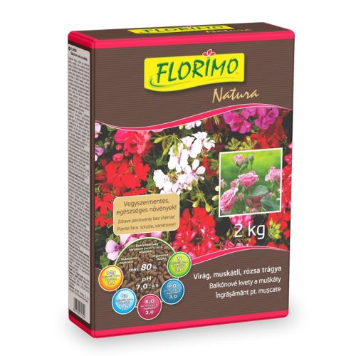 FLORIMO Virág, muskátli, rózsatrágya  2kg