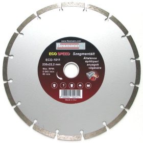   FLEXMANN For Cut gyémánttárcsa ECO 230*2,6*7,5*16*22,2mm szegmentált, univerzális