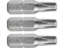 FORTUM Behajtóhegy Torx, S2 acél, T 20*25mm  bliszteren  3 darabos